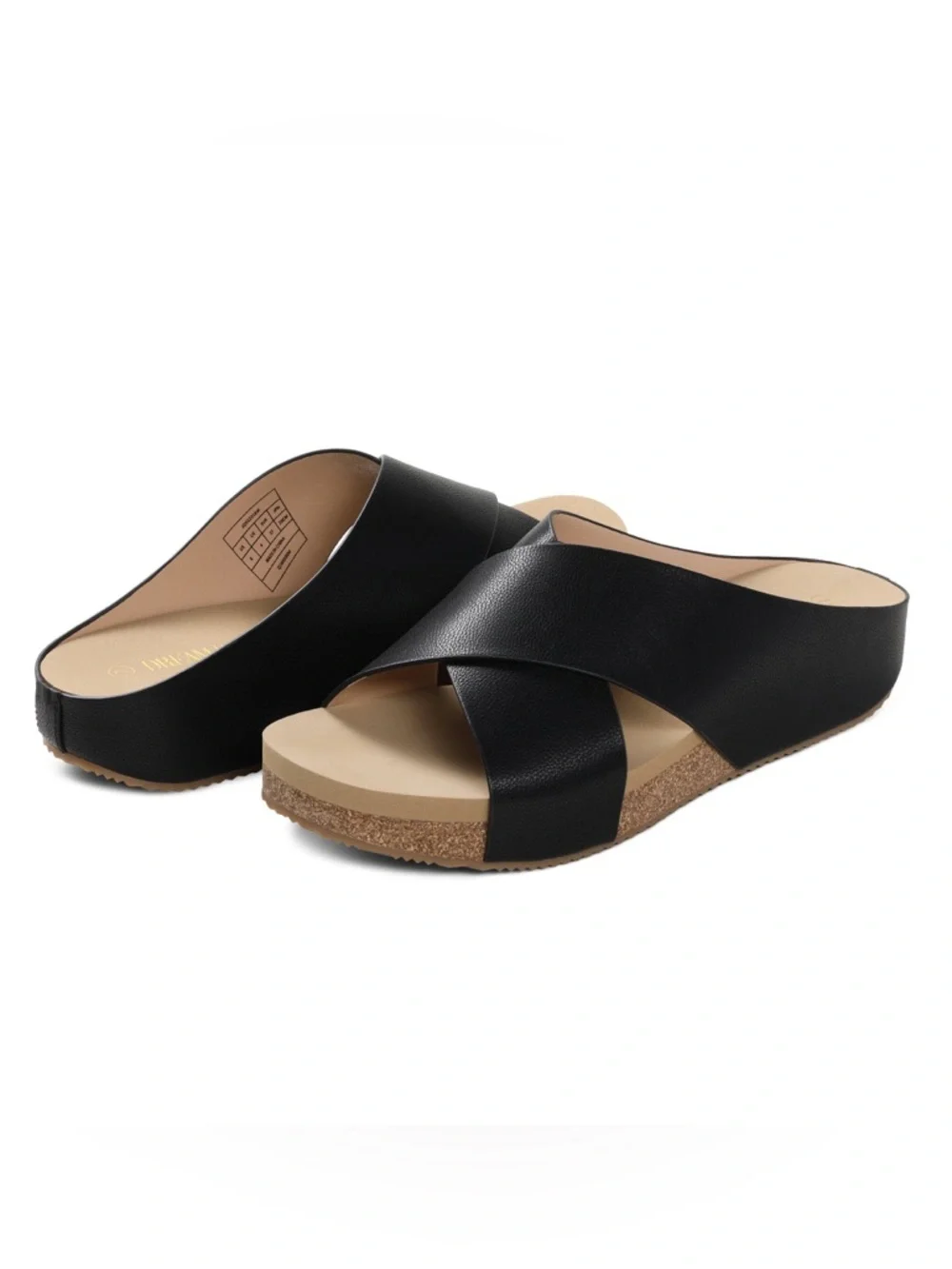 Dream Pairs Platform Criss-Cross Flat Sandals - Picture 2 of 8